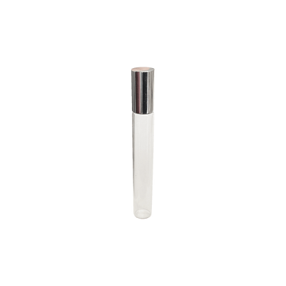 1/3 oz (10 ml) Clear Glass Slim Roller Bottle