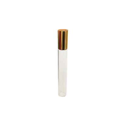 1/3 oz (10 ml) Clear Glass Slim Roller Bottle