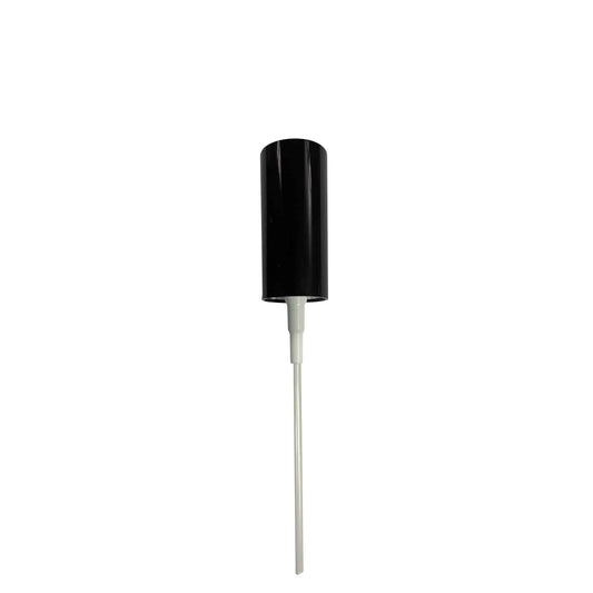 Black Smooth Skirt 18-400 Lipstick Sprayer with 76 mm Dip Tube