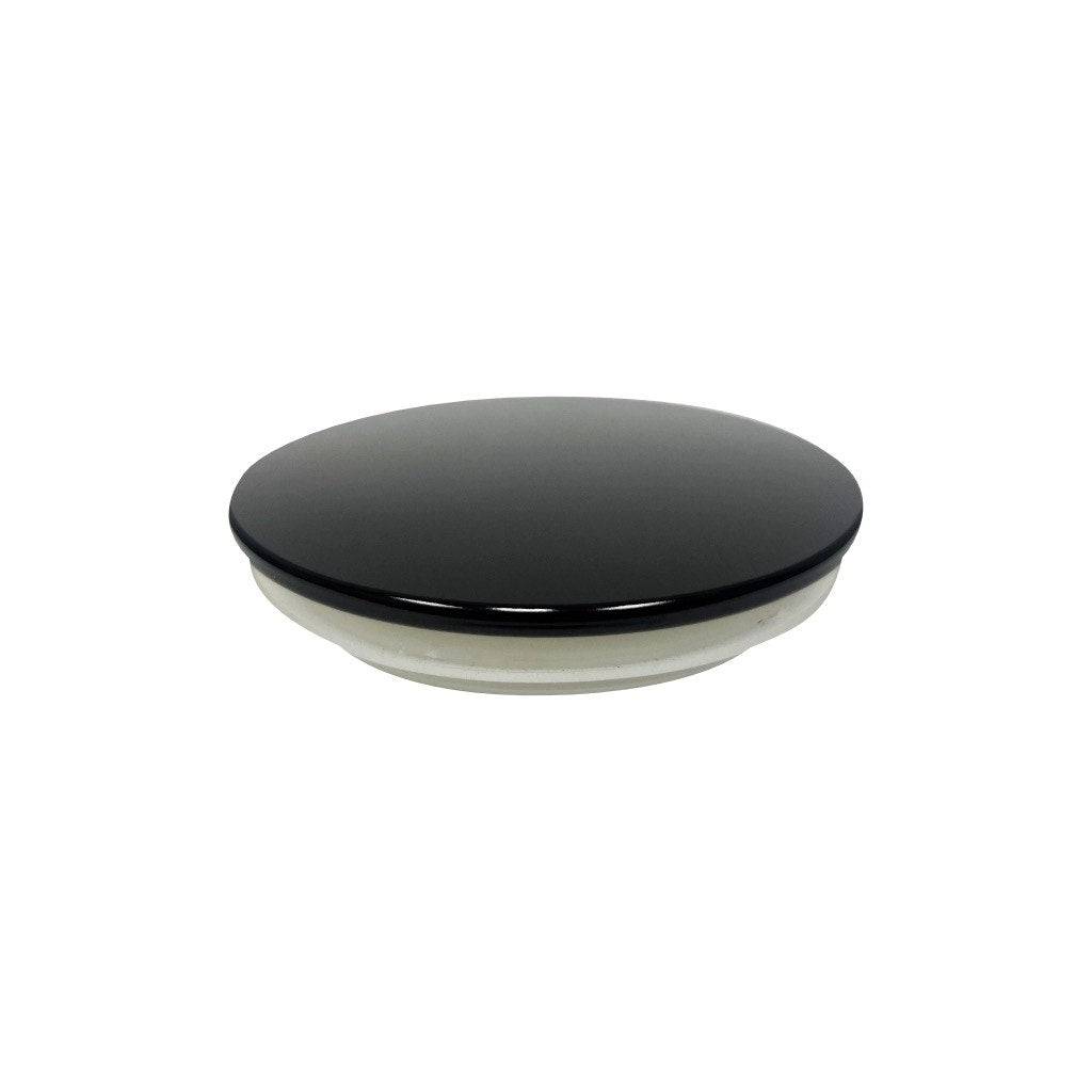 (10 oz) Black Aluminum Thin Candle Jar Lid