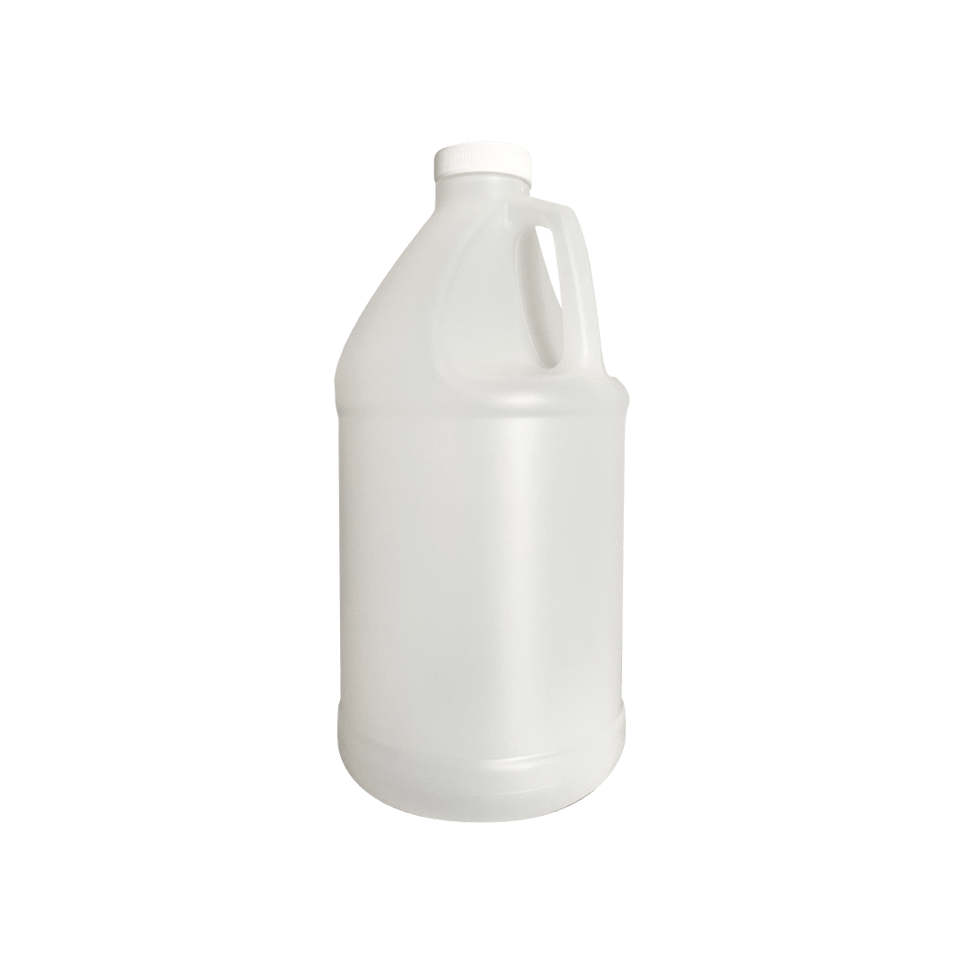 64 fl oz (1.89 L) Natural HDPE Utility Jug with Ribbed-Skirt Cap