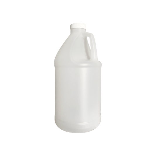 64 fl oz (1.89 L) Natural HDPE Utility Jug with Ribbed-Skirt Cap