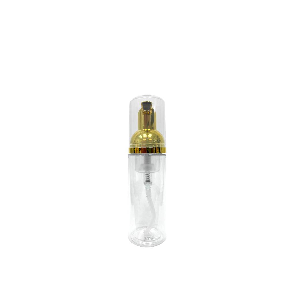 1.7 oz (50 ml) Clear Plastic Foaming Pump with Gold Cap