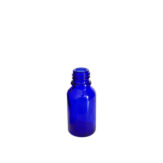 15 ml (0.5 oz) Cobalt Blue Glass Euro 18-DIN Bottle