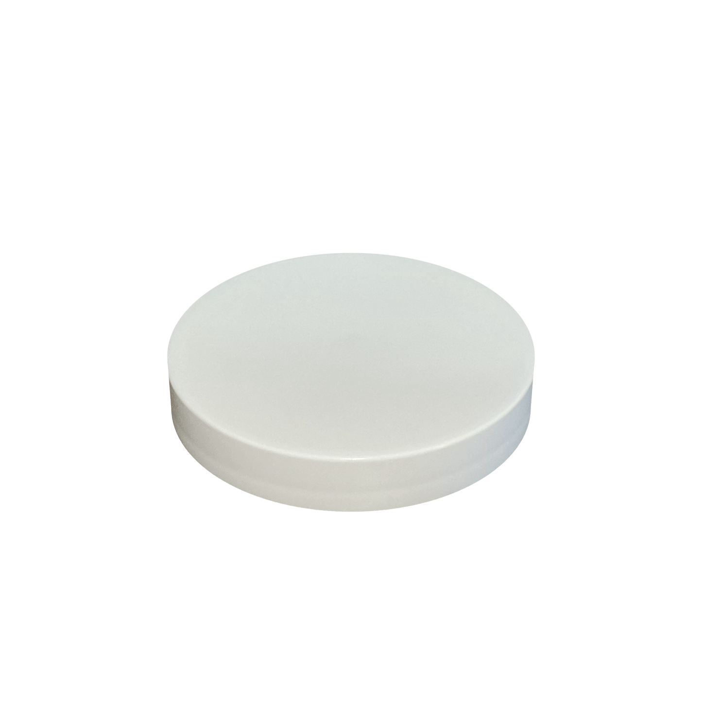 White PP Plastic 70-400 Smooth Skirt Unlined Lid