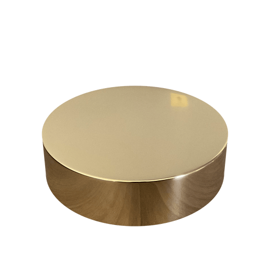 Gold Aluminum 89-400 Smooth Skirt Foam Lined Lid