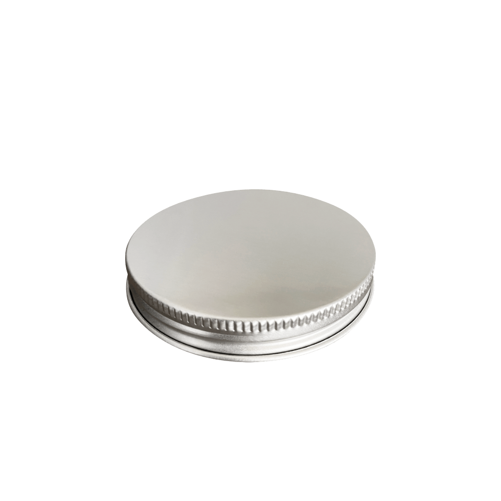 Silver Aluminum 70-400 Ribbed Skirt Foam Lined Lid