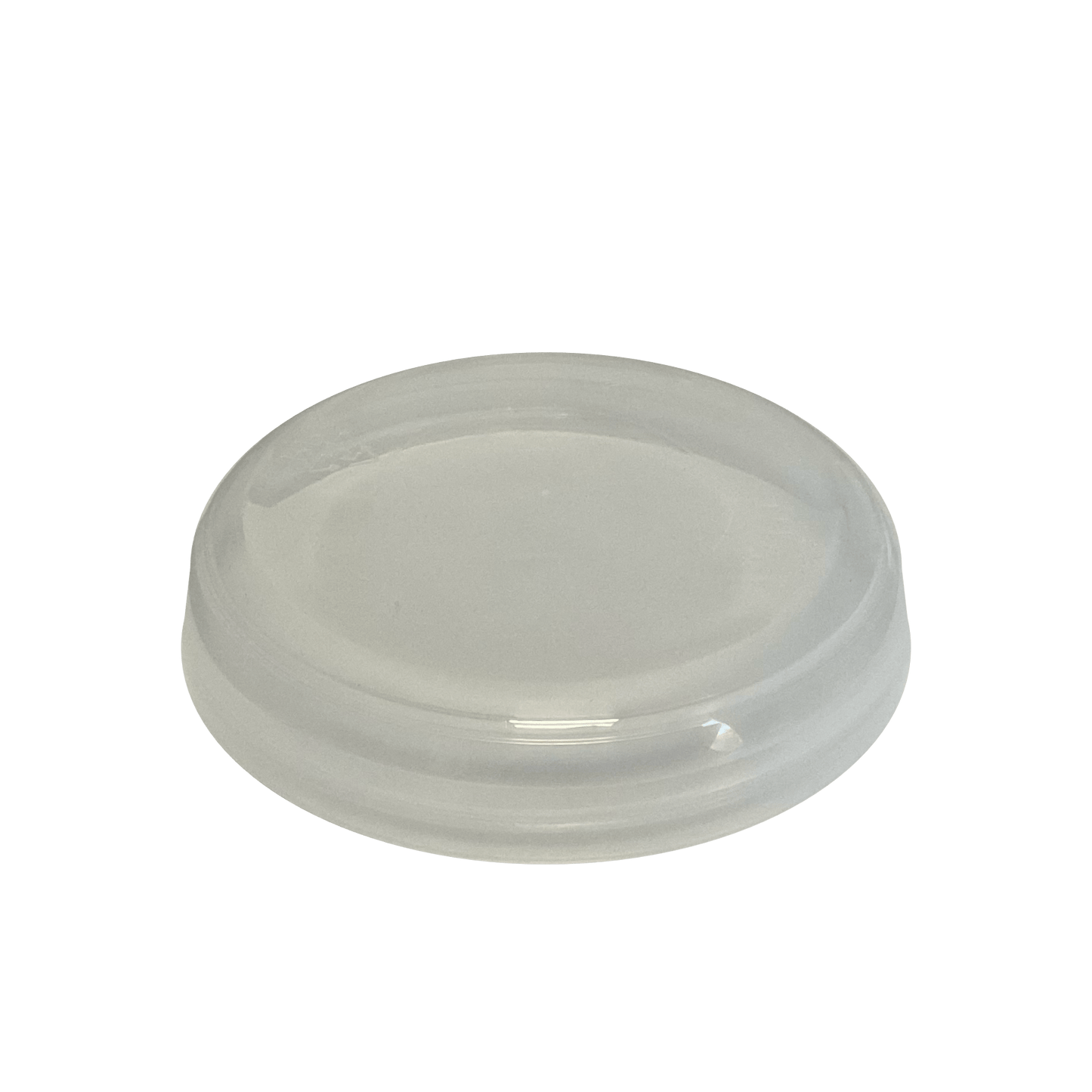 Natural PP Plastic 89-400 Dome Smooth Skirt Unlined Lid