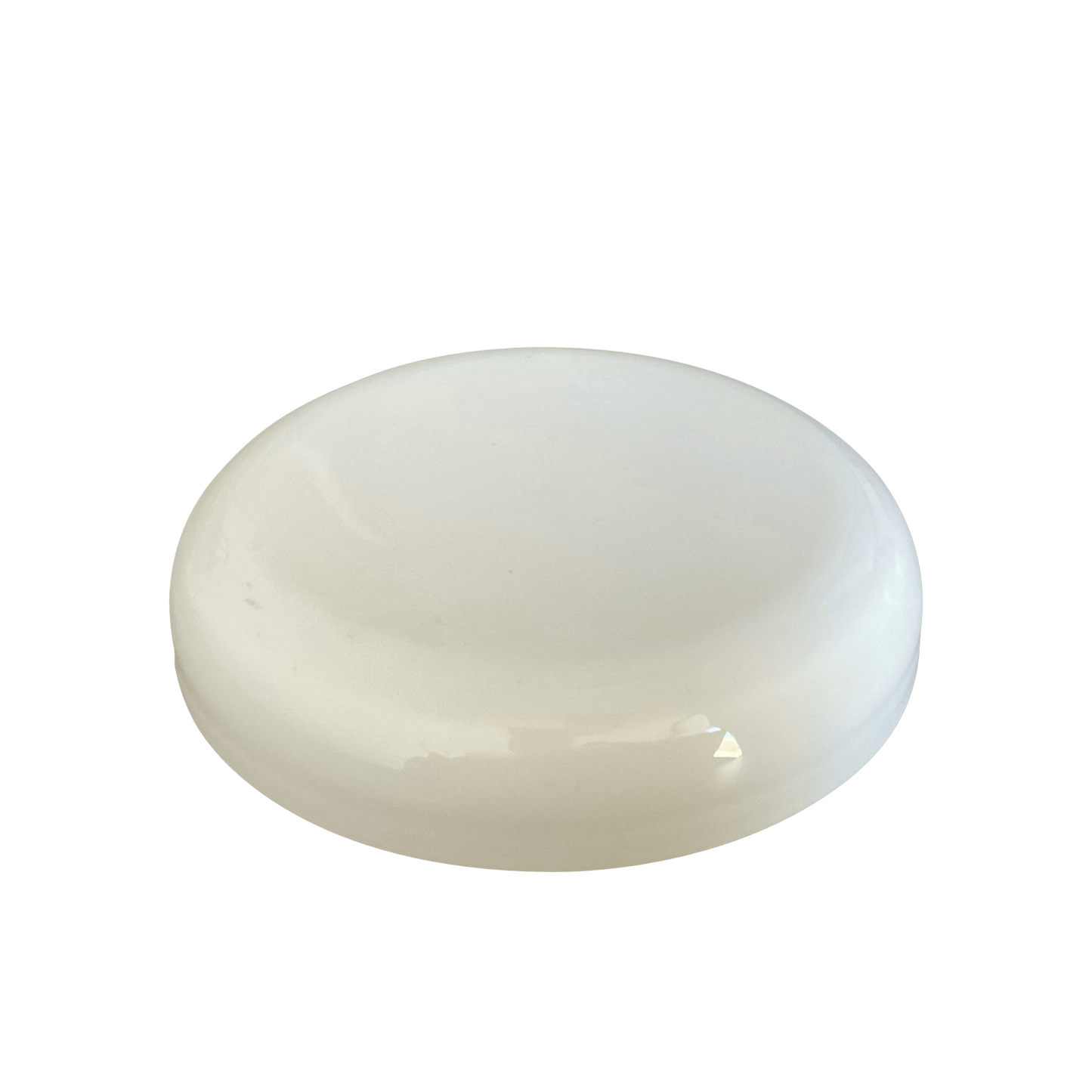 White PP Plastic 89-400 Dome Smooth Skirt Unlined Lid