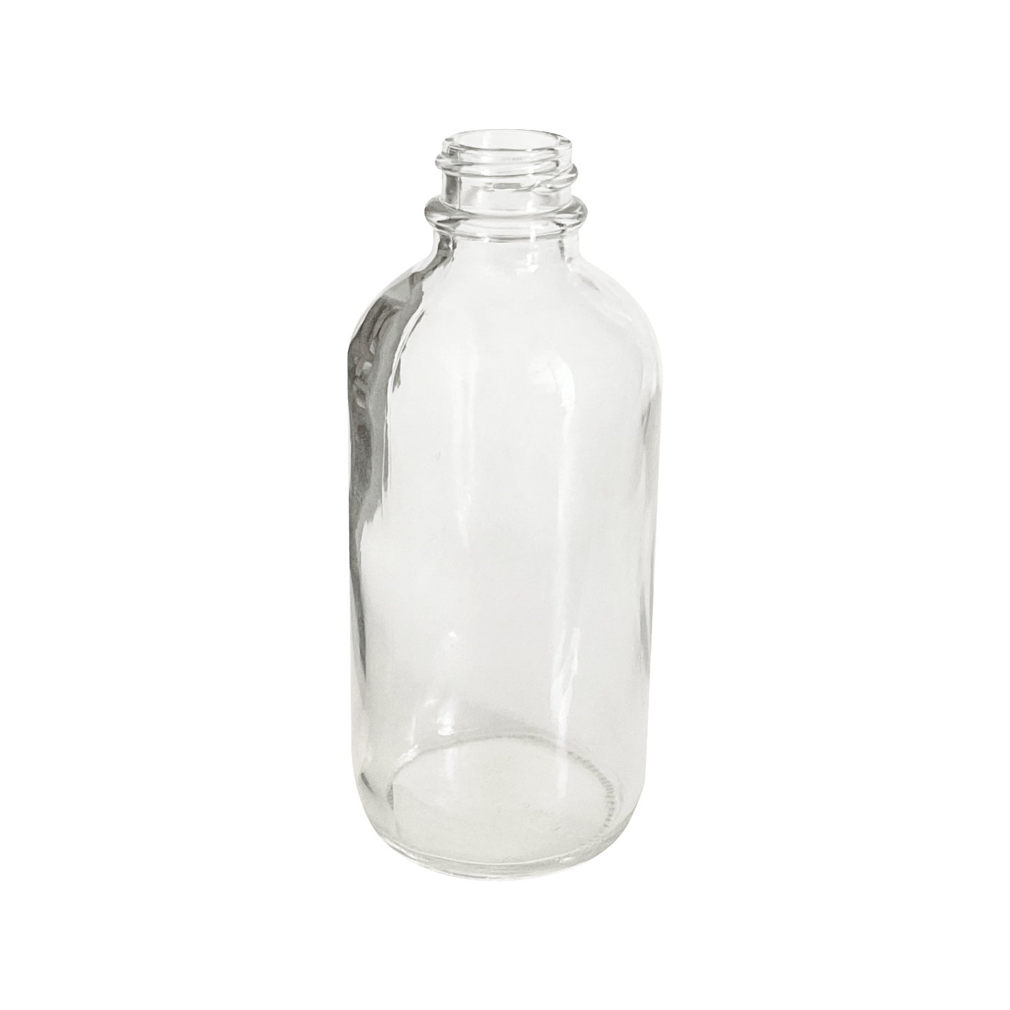 4 oz (120 ml) Clear Glass Boston Round 22-400 Bottle