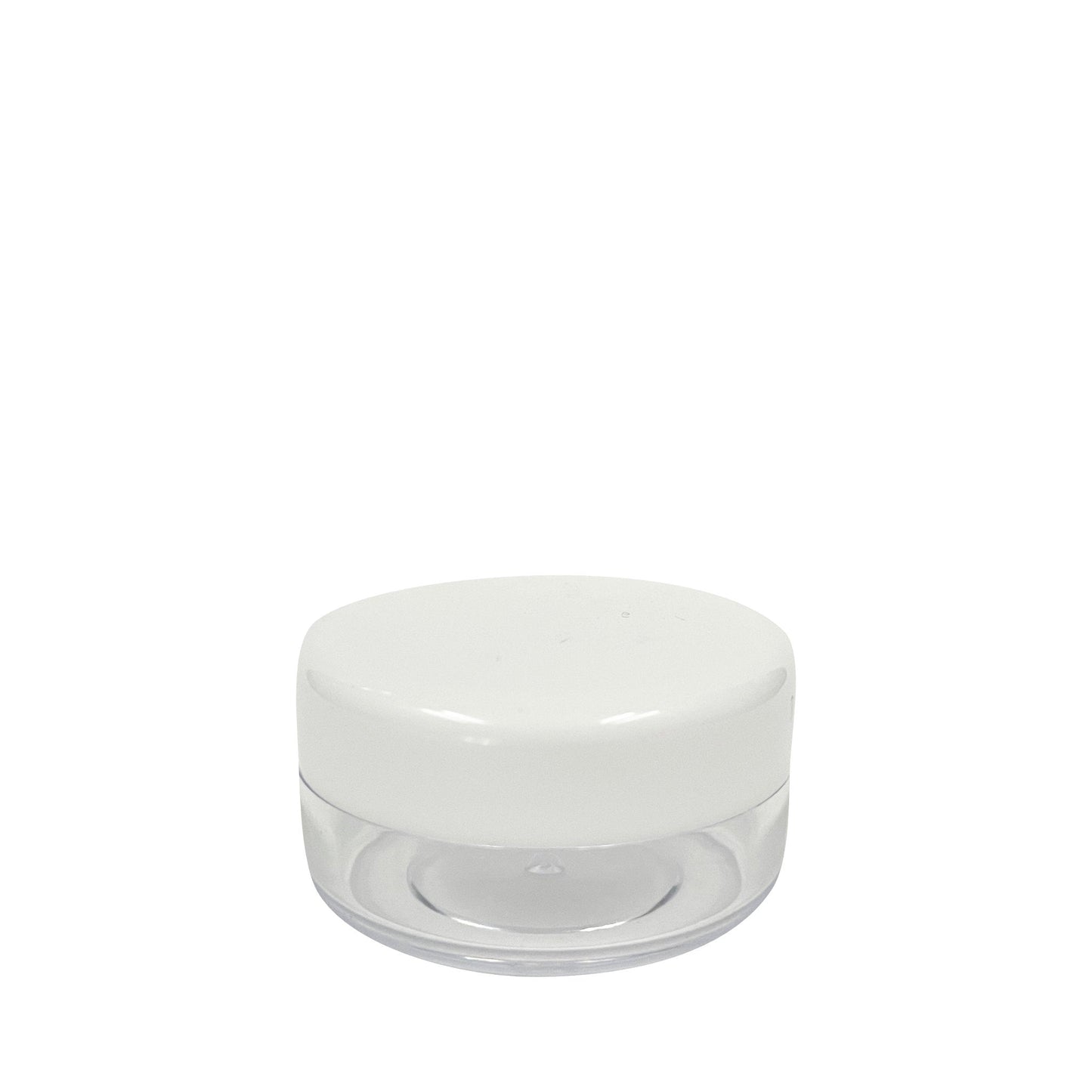 10 g Clear Acrylic Jar with White Lid