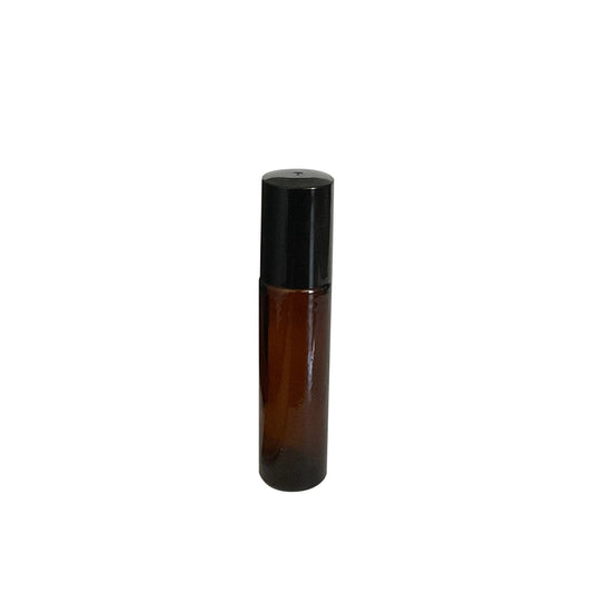 1/3 oz (10 ml) Amber Glass Roller Bottle