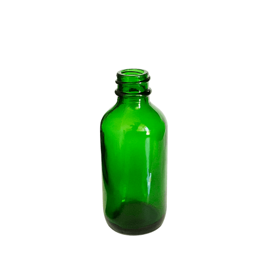 2 oz (60 ml) Green Glass Boston Round 20-400 Bottle