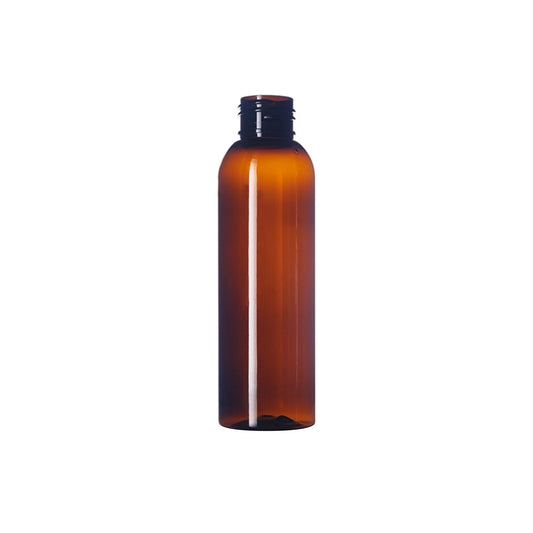 4 oz (120 ml) Amber PET Cosmo Round 24-410 Bottle