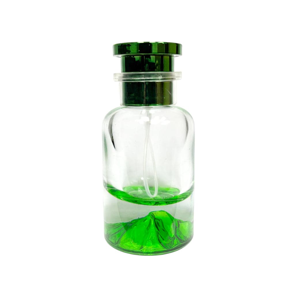 1.7 oz (50 ml) Green Clear Glass Apothecary Perfume Bottle - World of Aromas