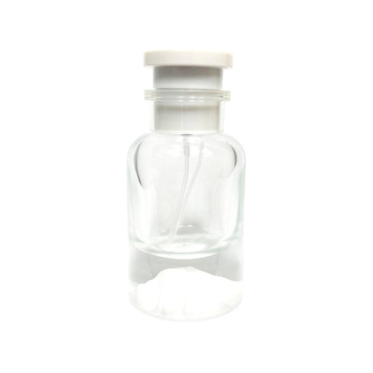 1.7 oz (50 ml) White Clear Glass Apothecary Perfume Bottle - World of Aromas