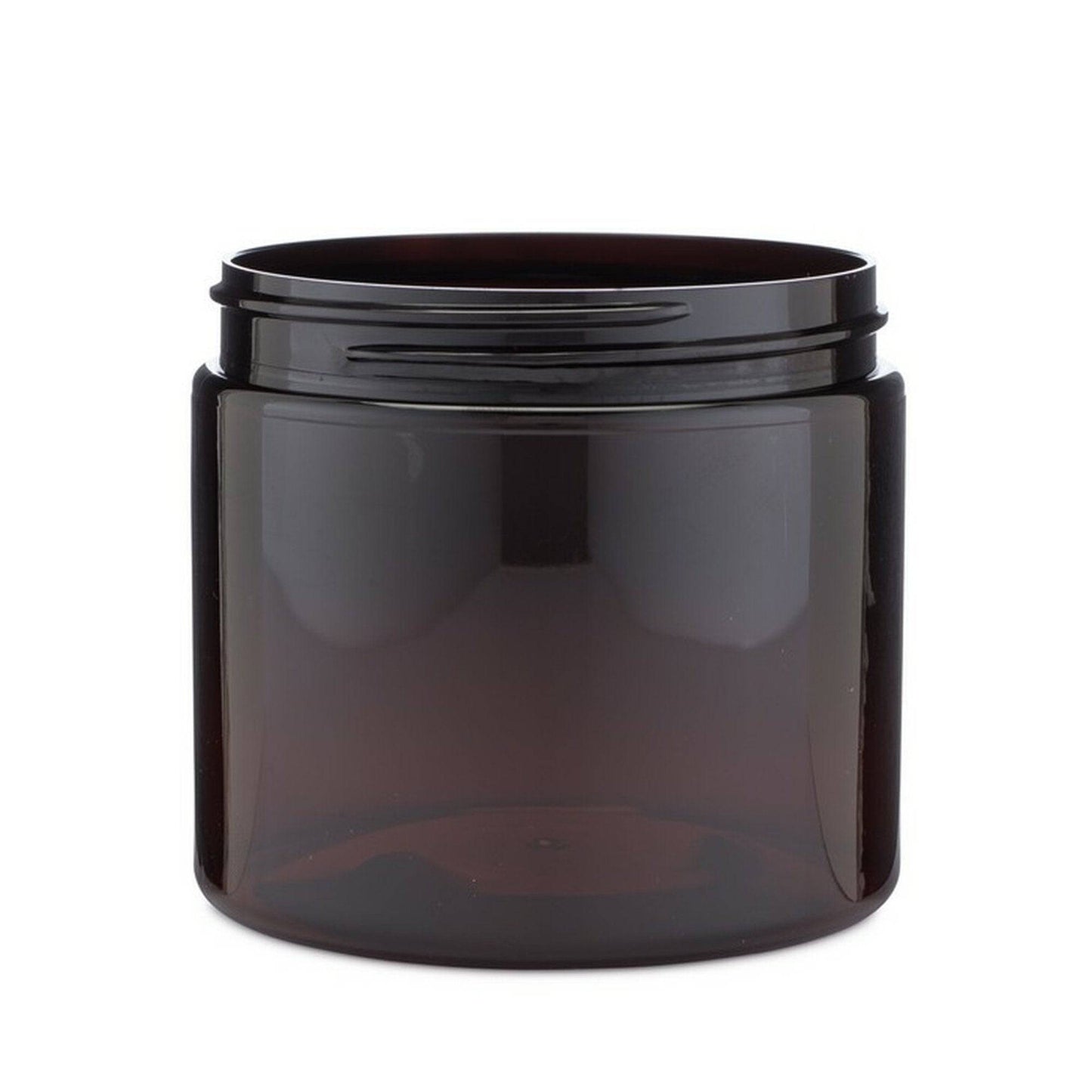 16 oz (480 ml) Amber PET Single Wall 89-400 Jar