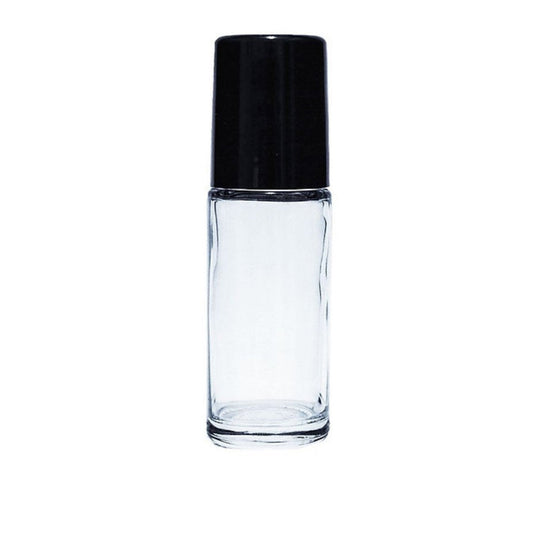 1 oz (30 ml) Clear Glass Roller Bottle