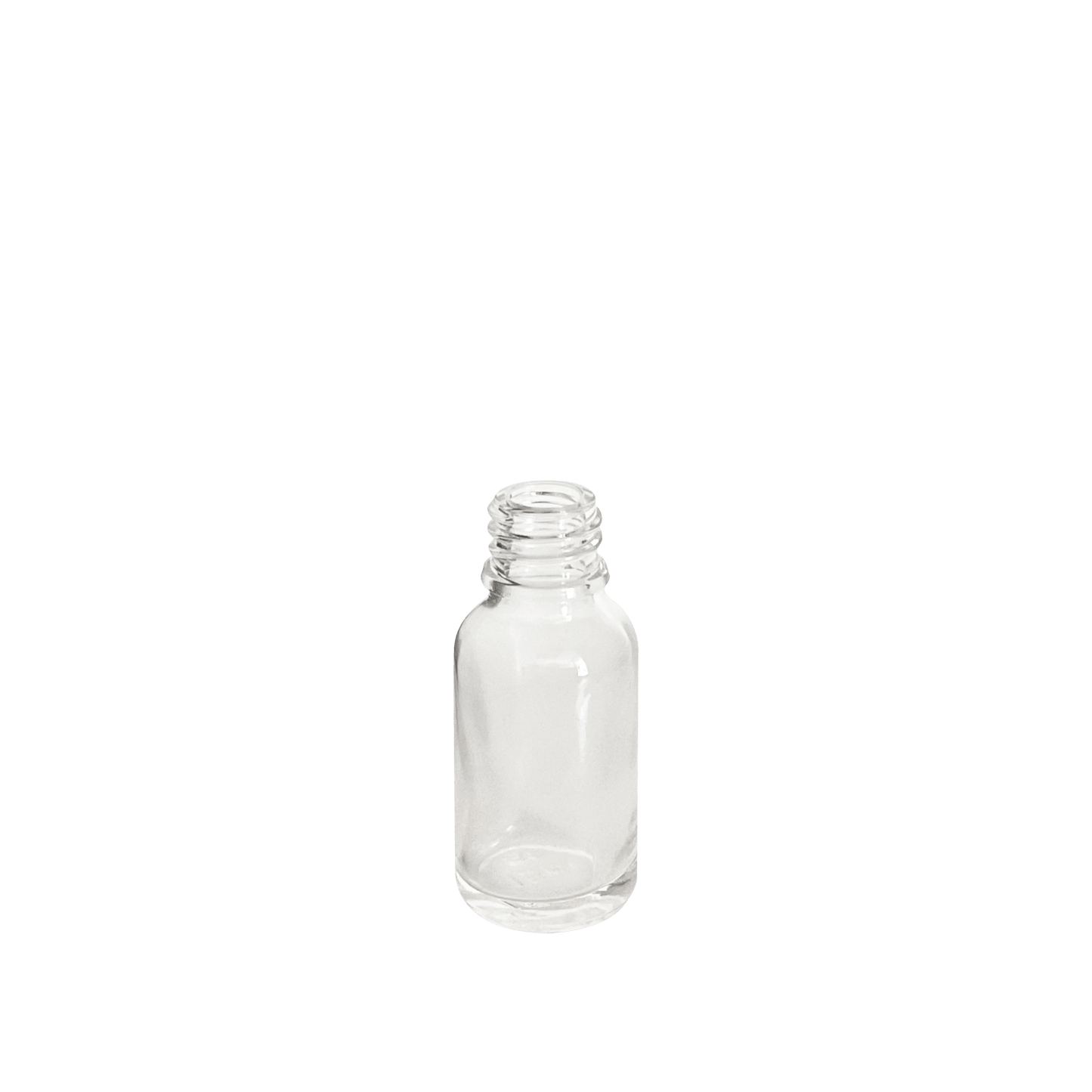 15 ml (0.5 oz) Clear Glass Euro 18-DIN Bottle