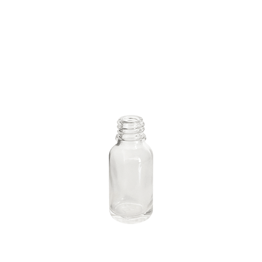 15 ml (0.5 oz) Clear Glass Euro 18-DIN Bottle