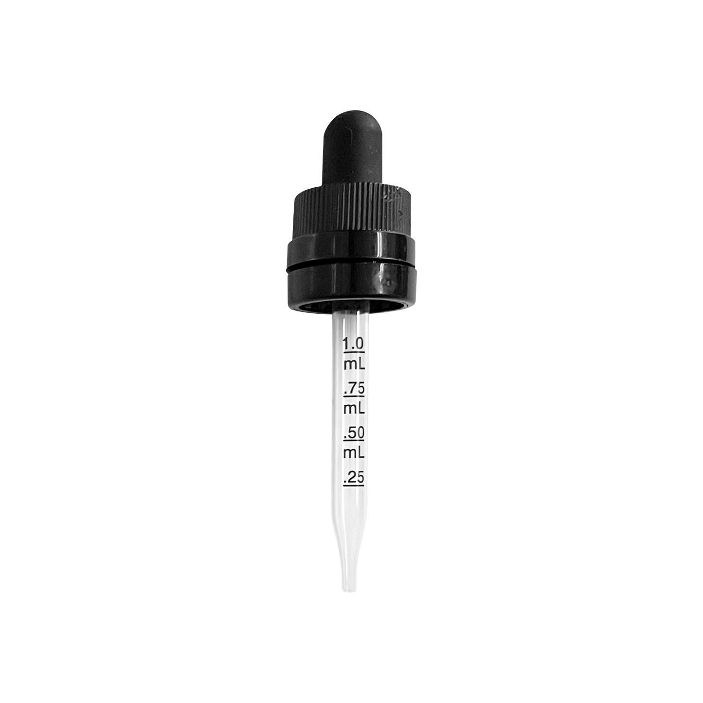 (30 ml) Black CRC/TE 18 DIN (18-410) Dropper with 77mm Graduated Glass Pipette