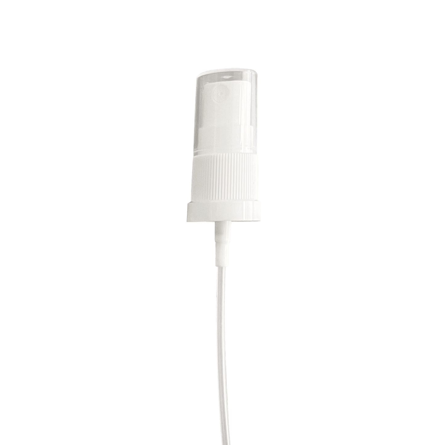 White Ribbed Skirt 18-410 Fine Mist Sprayer with 110mm Dip Tube