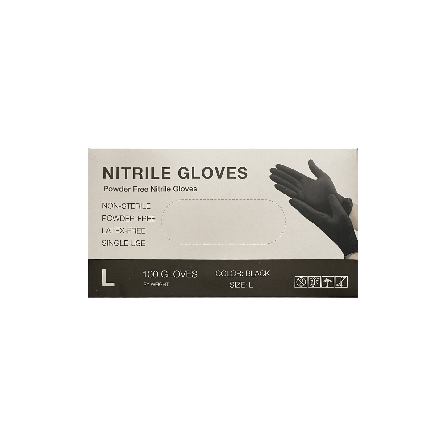 Large Black Nitrile Gloves