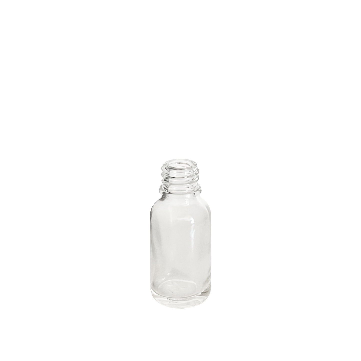 15 ml (1/2 oz) Clear Glass Euro 18-DIN Bottle