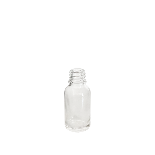 15 ml (0.5 oz) Clear Glass Euro 18-DIN Bottle