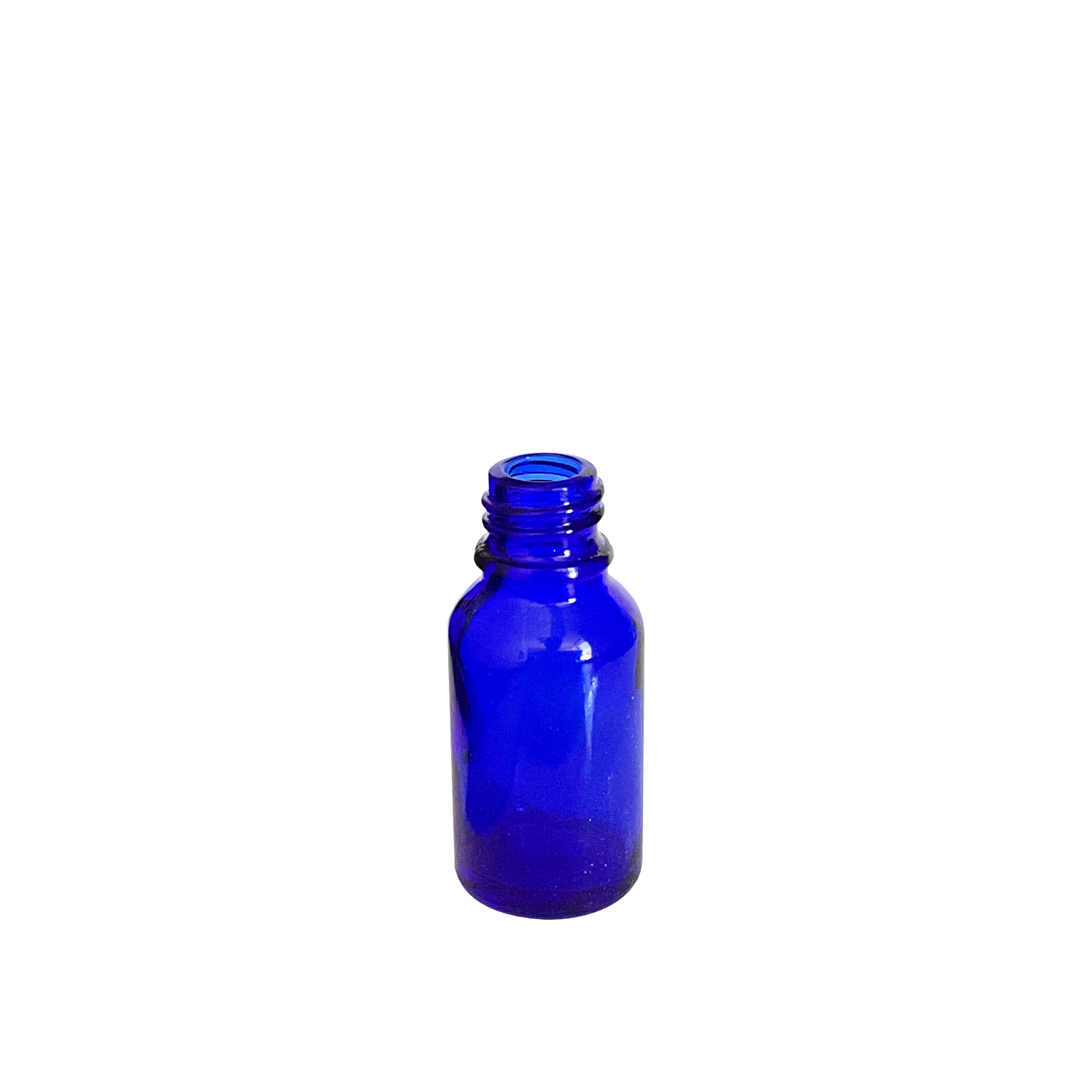 15 ml (1/2 oz) Cobalt Blue Glass Euro 18-DIN Bottle