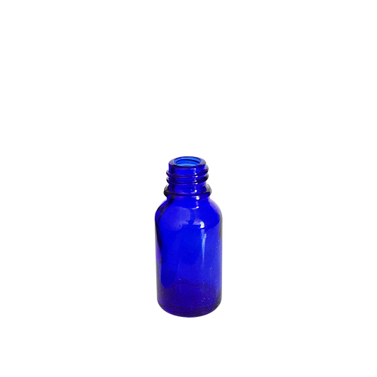 15 ml (0.5 oz) Cobalt Blue Glass Euro 18-DIN Bottle