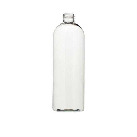 16 oz (480 ml) Clear PET Cosmo Round 24-410 Bottle