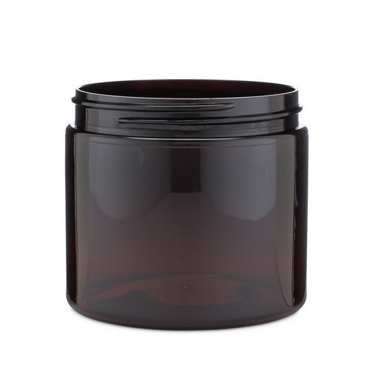 16 oz (480 ml) Amber PET Single Wall 89-400 Jar