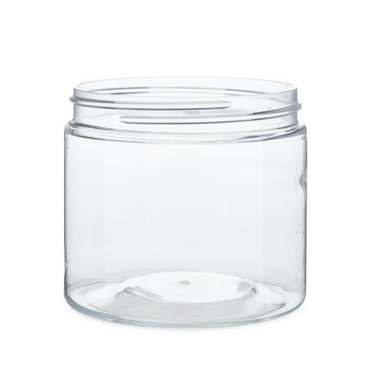 6 oz. (180 ml) Clear Polystyrene Regular Wall Jar  6 oz. (180 ml) Clear  Polystyrene Regular Wall Jar