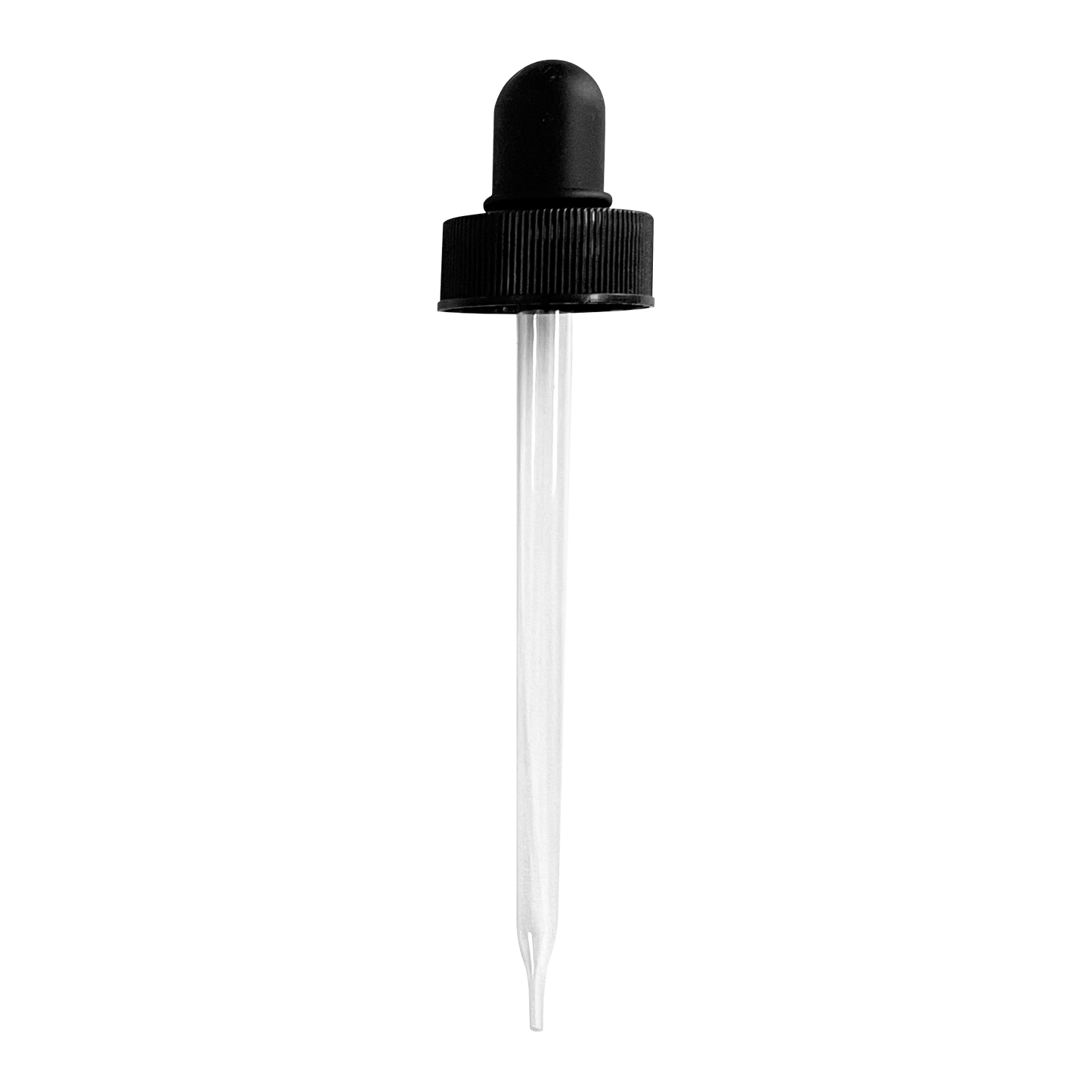 (4 oz) Black 24-400 Dropper with 108mm Glass Pipette