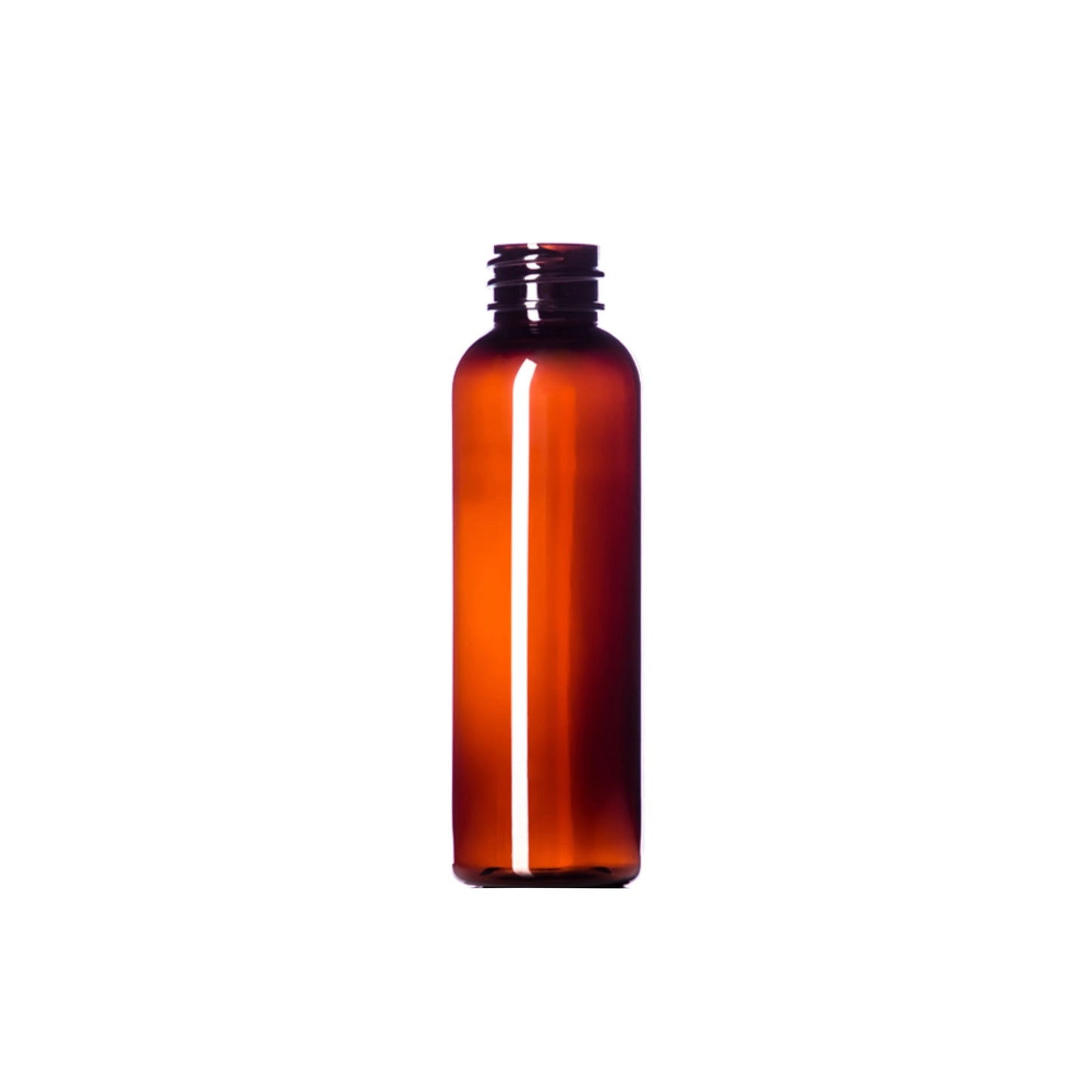 2 oz (60 ml) Amber PET Cosmo Round 20-410 Bottle