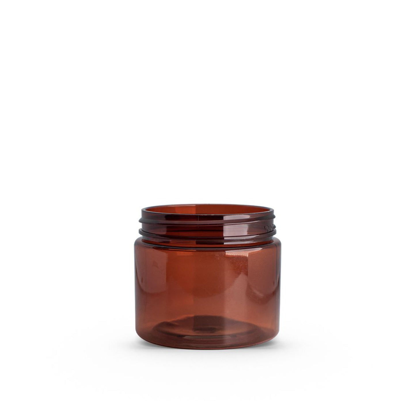 2 oz (60 ml) Amber PET Single Wall 48-400 Jar