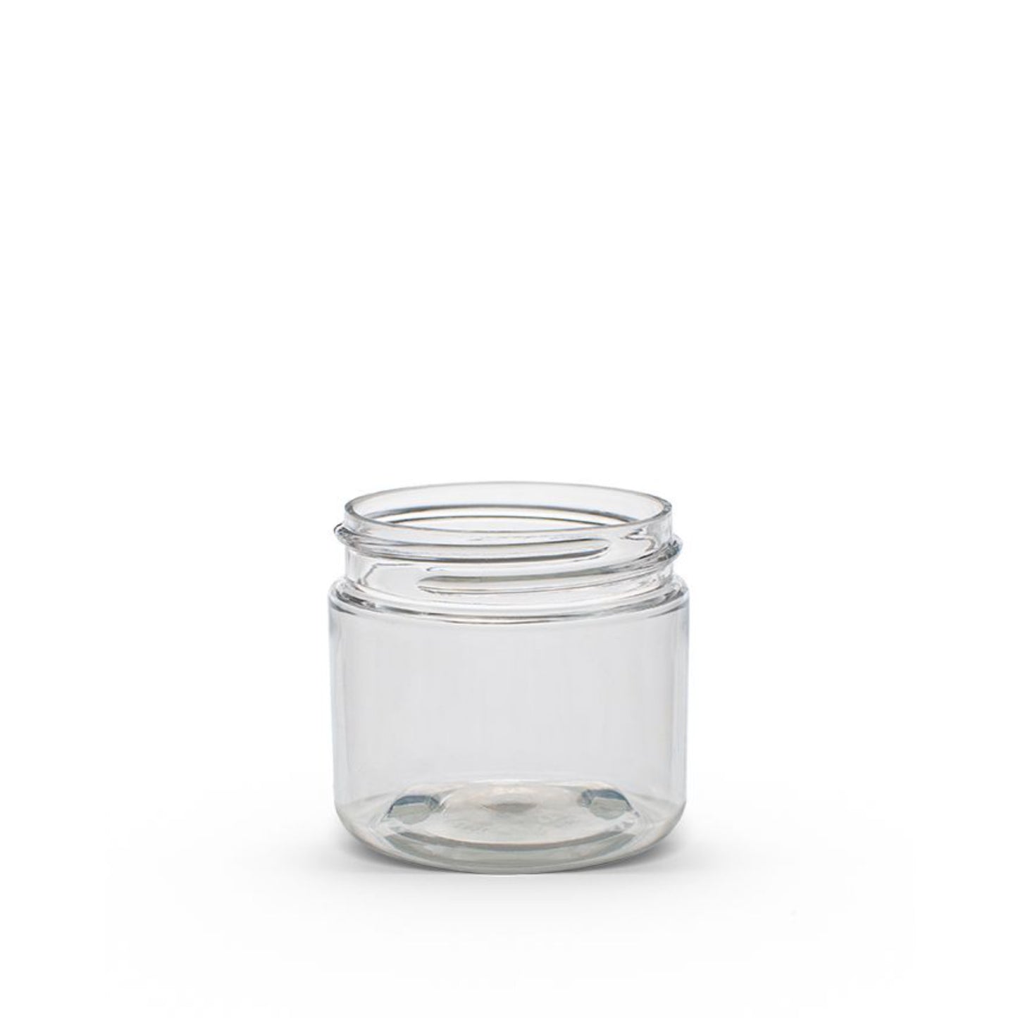 2 oz (60 ml) Clear PET Single Wall 48-400 Jar