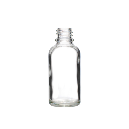 30 ml (1 oz) Clear Glass Euro 18-DIN Bottle
