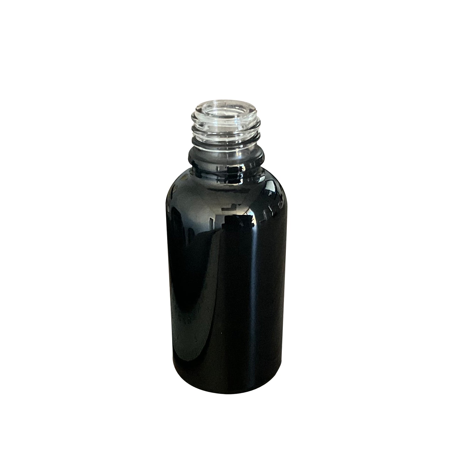 30 ml (1 oz) Black Glass Euro 18-DIN Bottle