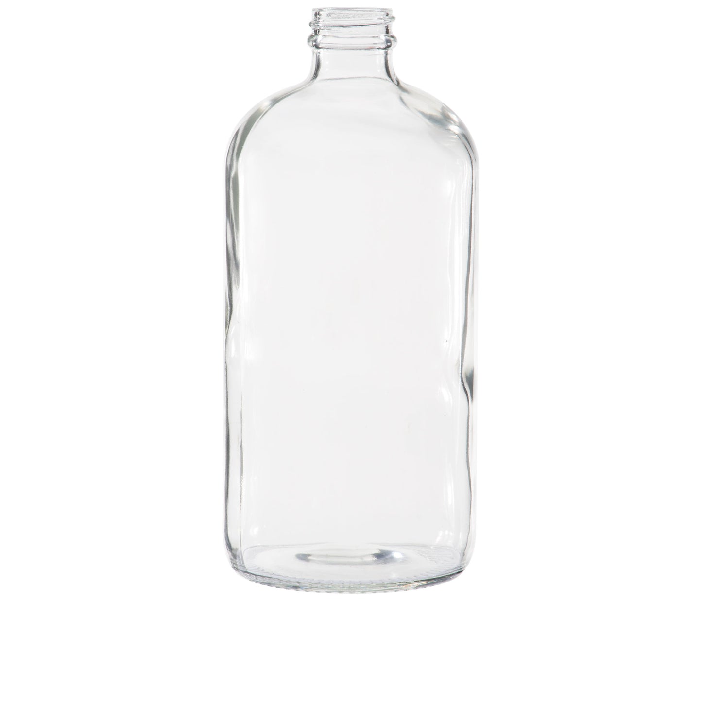 32 oz (960 ml) Clear Glass Boston Round 28-400 Bottle with Cap