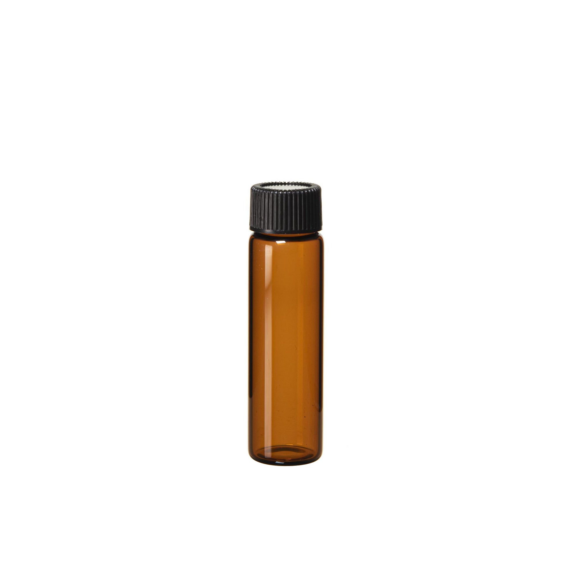16 oz Amber Glass Bottle w/ Phenolic Cap