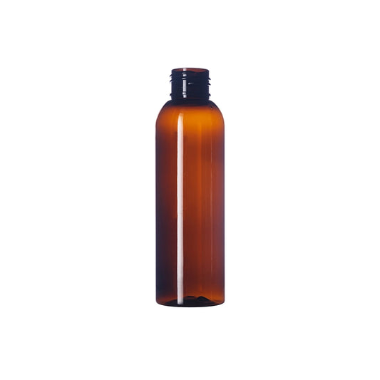 4 oz (120 ml) Amber PET Cosmo Round 24-410 Bottle