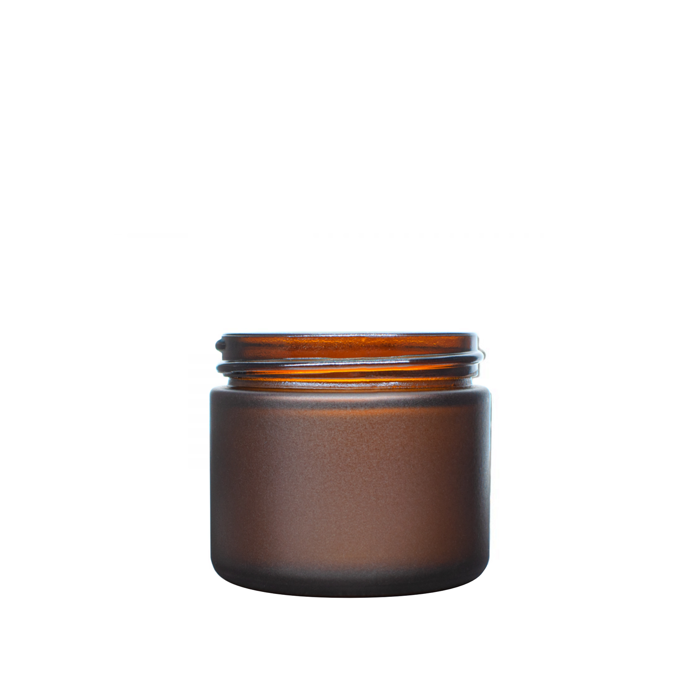 2 oz (60 ml) Frosted Amber Glass 53-400 Jar