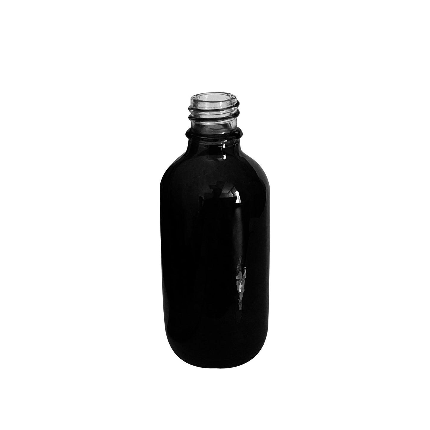 60 ml (2 oz) Black Glass Euro 18-DIN Bottle
