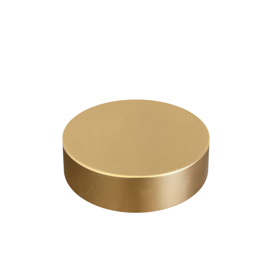 Gold Brushed Aluminum 70-400 Smooth Skirt Foam Lined Lid