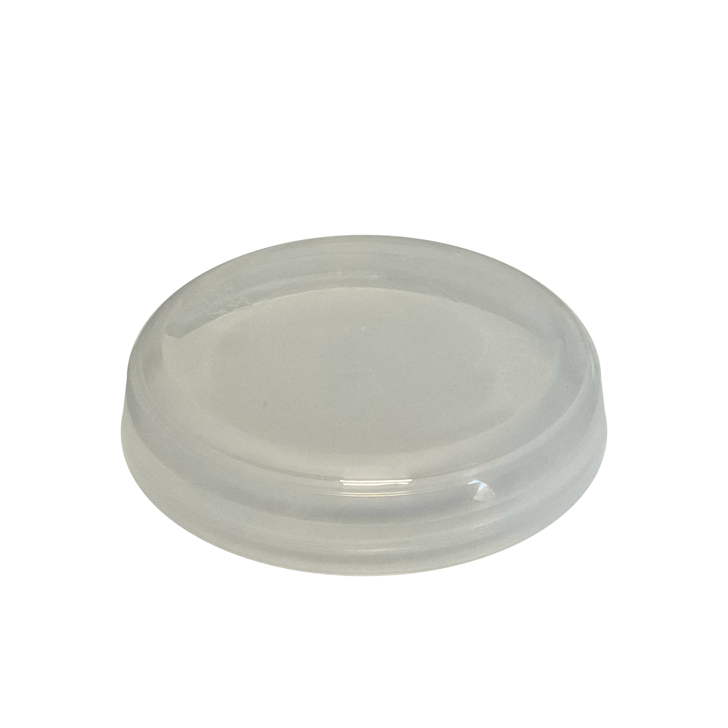 Natural PP Plastic 89-400 Dome Smooth Skirt Unlined Lid