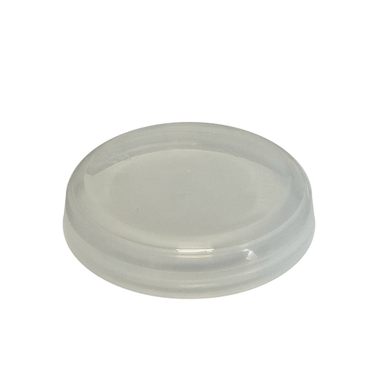 Natural PP Plastic 89-400 Dome Smooth Skirt Unlined Lid