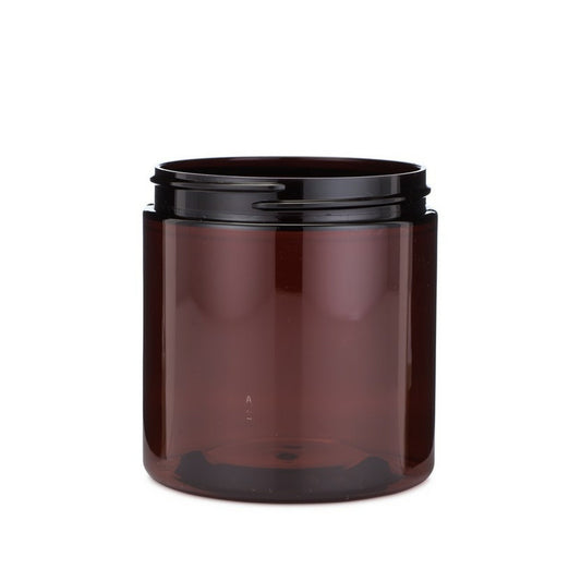 8 oz (240 ml) Amber PET Single Wall 70-400 Jar