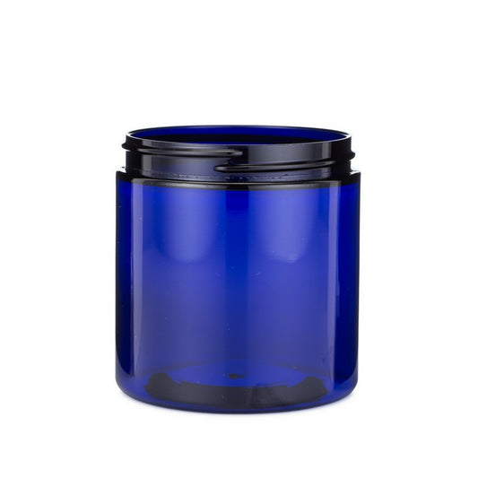 8 oz (240 ml) Cobalt Blue PET Single Wall 70-400 Jar